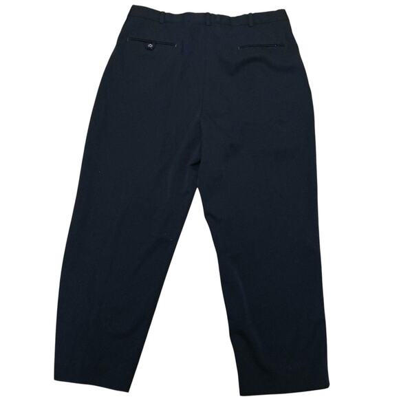 Lands' End Men's 100% Wool Traditional Pants  Navy Blue Size 36 - Picture 4 of 7